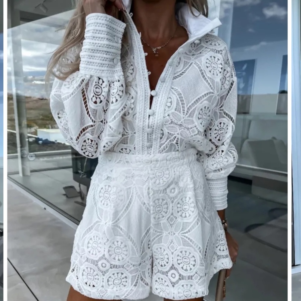 Harper Lane Boutique “Eliza” Lace Summer Set- Sz Small